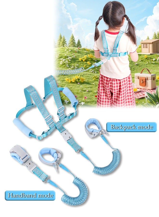 DUNISO 2 in 1 Anti Lost Toddler Leashes,Adjustable Toddler Backpack Harness,360°Rotation Safety Leash,With Reflective Design and Safety Buckle,Durable And Sturdy，Suitable For Outdoor Activities And Travel,2m - Image 1